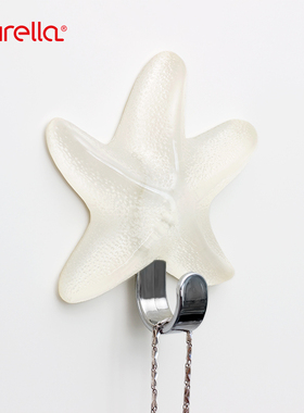 瑞士SPIRELLA挂钩浴室厨房装饰无痕双面胶粘钩  Starfish透明海星