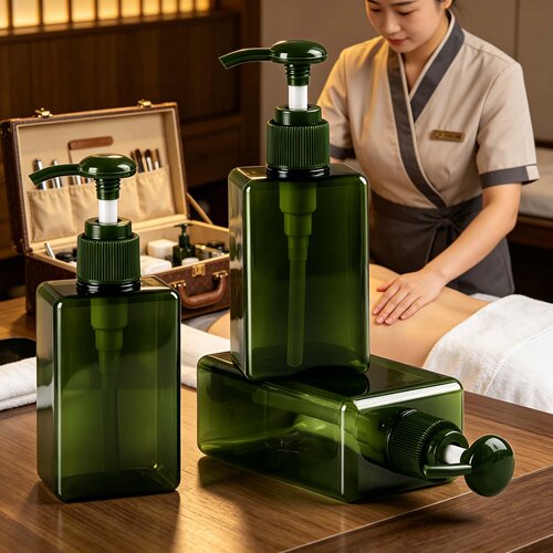 足浴店按摩店技师专用按压式分装瓶乳液循环使用便携精油分装瓶