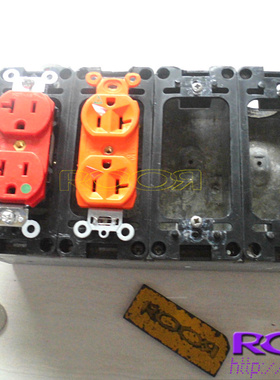 美国 USA 欧洲 个性 DIY改造用 美标 四位 插座 caplugs 电源插座