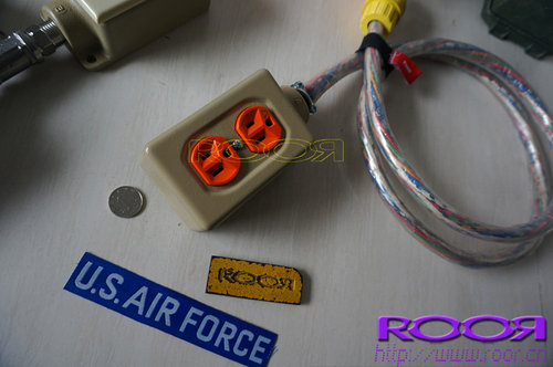 diy美国单股紫铜插座接线板