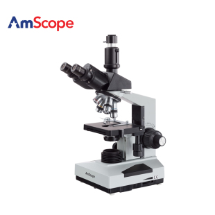 9MP AmScope 2000X三目生物复合显微镜 USB数码 40X 相机