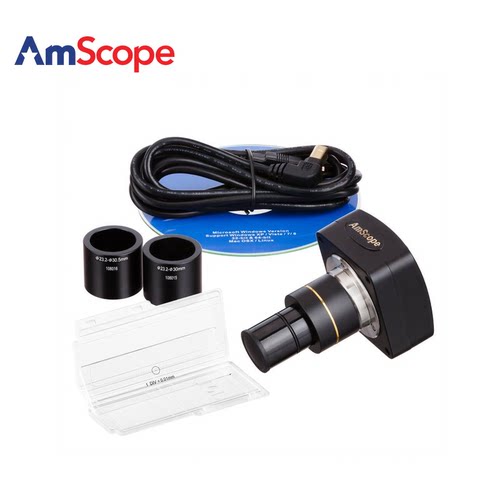 AmScope 130万像素的USB显微镜相机+软件+校准套件