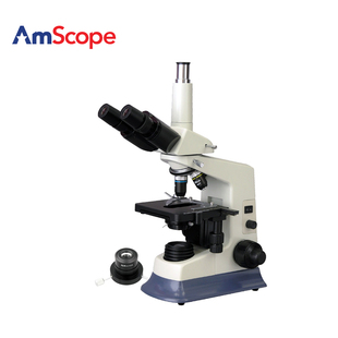 1600X三目生物显微镜实验复合显微镜专业暗场明场 AmScope 40X