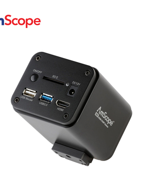 AmScope 4K 60fps 8.3MP Wi-Fi彩色CMOS自动对焦C接口显微镜相机