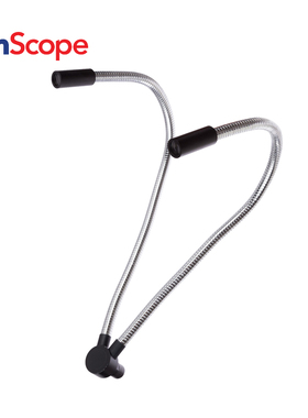 AmScope 用于显微镜照明器的双鹅颈光纤附件