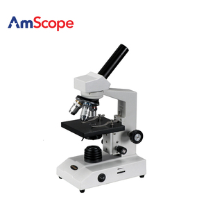 400X单目生物显微镜高清实验专业复合显微镜 AmScope 40X