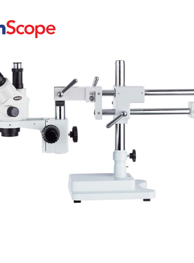 AmScope 7X-45X三目共焦体视显微镜专业体式高清手机维修工业检测