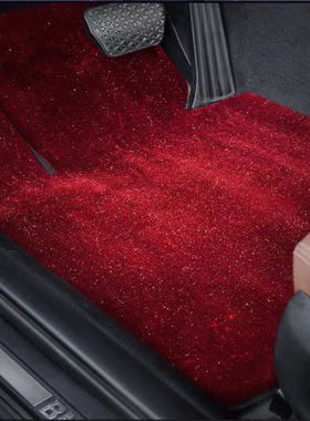 环保易清洗长毛金丝绒满天星光地毯式汽车脚垫单片仿羊绒星空地垫