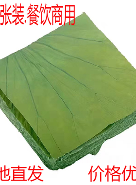 方形荷叶500张装餐饮商用绿色天然荷叶片批发包邮糯米鸡直销
