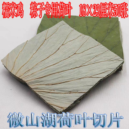 新鲜包粽子times一份50张荷叶