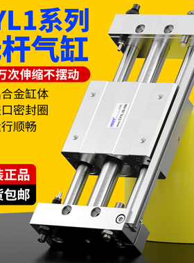 气动滑台RMT磁耦式无杆气缸CY1L10/15/20/25/32/40-100/200/300