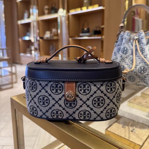 TORYBURCH盒子包老花单肩斜挎包