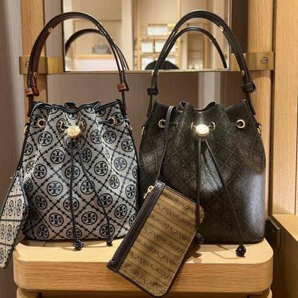 美国代购TB女包T Monogram2025新版蒙田老花水桶包166415/166414