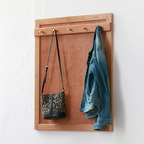 未来日记原木衣帽勾实木装饰