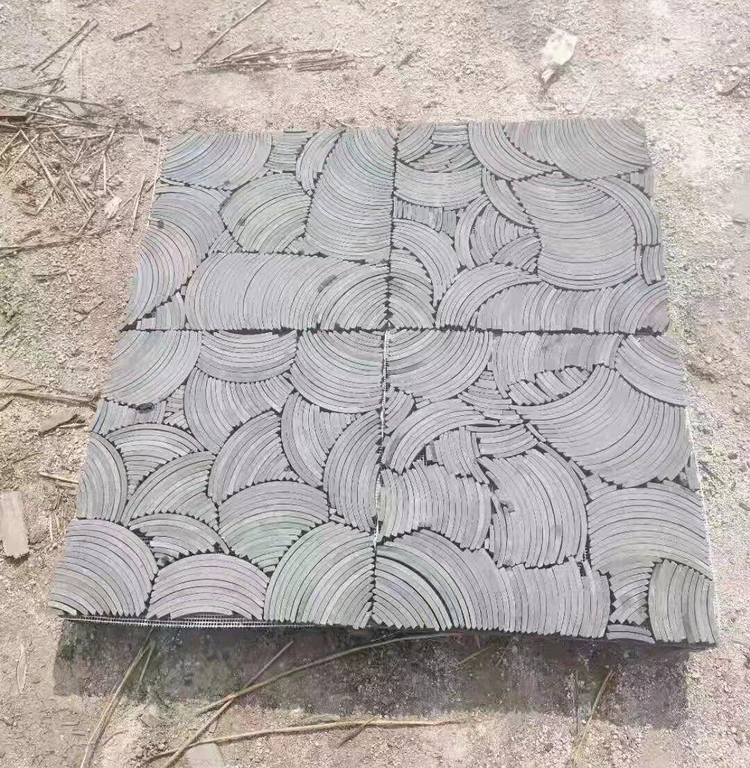 红色立瓦 水波纹立瓦 装饰半圆瓦 铺地瓦条 花池花园瓦 隔断瓦片