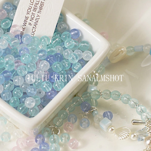 DIY琉璃夏日小清新小米珠串珠散珠diy项链手链耳饰品手机链材料