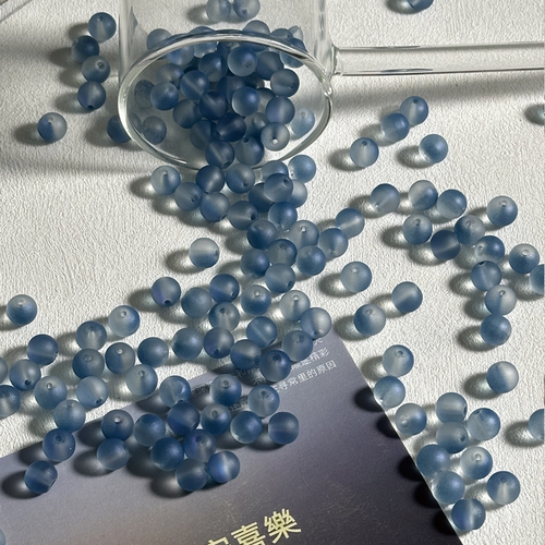 diy制作磨砂手链饰品配件玻璃