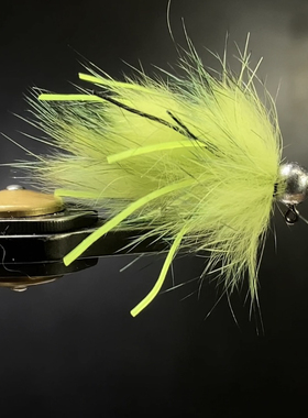 Y279北京鳟鱼鲈鱼羊毛钩飞蝇武力八哥铅头钩版管理场黑坑滑口高压