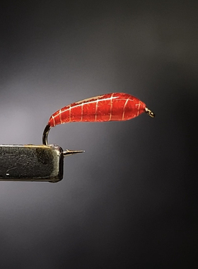 y169红虫饵飞蝇钩路亚飞钓微物毛钩仿生假饵仿生马口白条溪哥管场