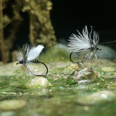 Y043北京路亚飞蝇钩飞钓马口溪哥白条cdc浮水干蝇仿生饵清河清河