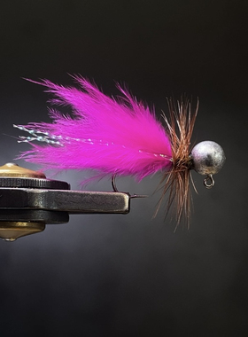 Y094铅头钩版Woolly武力Bugger八哥飞蝇饰带仿生鲈鱼鳟鱼钓路亚