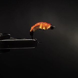 Y328北京飞钓黄油若虫幼虫鳟鱼飞蝇钩仿生鱼饵鱼卵饵溪流马口