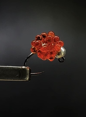 Y360北京路亚飞蝇钩uv鱼卵飞蛋沉水飞钓鳟鱼饵昆虫仿生高压钓场