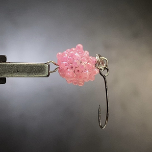 Y277北京路亚鱼卵卵群鳟鱼饵飞钓飞蝇钩飞蛋定制鲈鱼狗鱼路亚管理