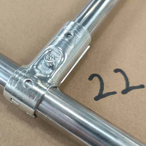 22m圆m管连接件钢管不锈钢管接头锌配管连镀接件件卡扣两通免焊接