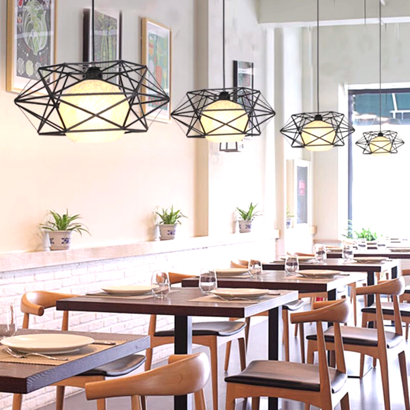 火锅店餐厅吊灯工业风创意个性奶茶餐饮烧烤店铺商用装饰餐桌吊灯