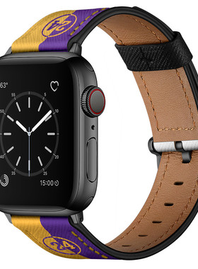 适用苹果手表iwatch手表带seies 6代applewatch男女真皮腕带SE/1/2/3/4/5/6代iwatch潮牌40/44/38/42mm kbl