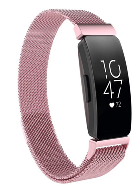 适用于 Fitbit Inspire HR智能手环表带米兰不锈钢带男女fitbit inspire1代/2代手表带inspire hr表带潮时尚