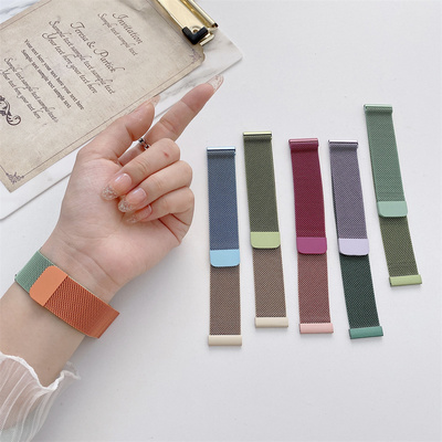 适用三星米兰渐变表带钢化膜手表