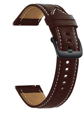 适用佳明255 265 真皮手表带 佳明 Venu3/2小牛皮表带  小米Watch S1 Pro表带 s42 46mm配件男表带潮22mm