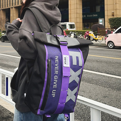 菇八八书包男时尚潮流旅行双肩包