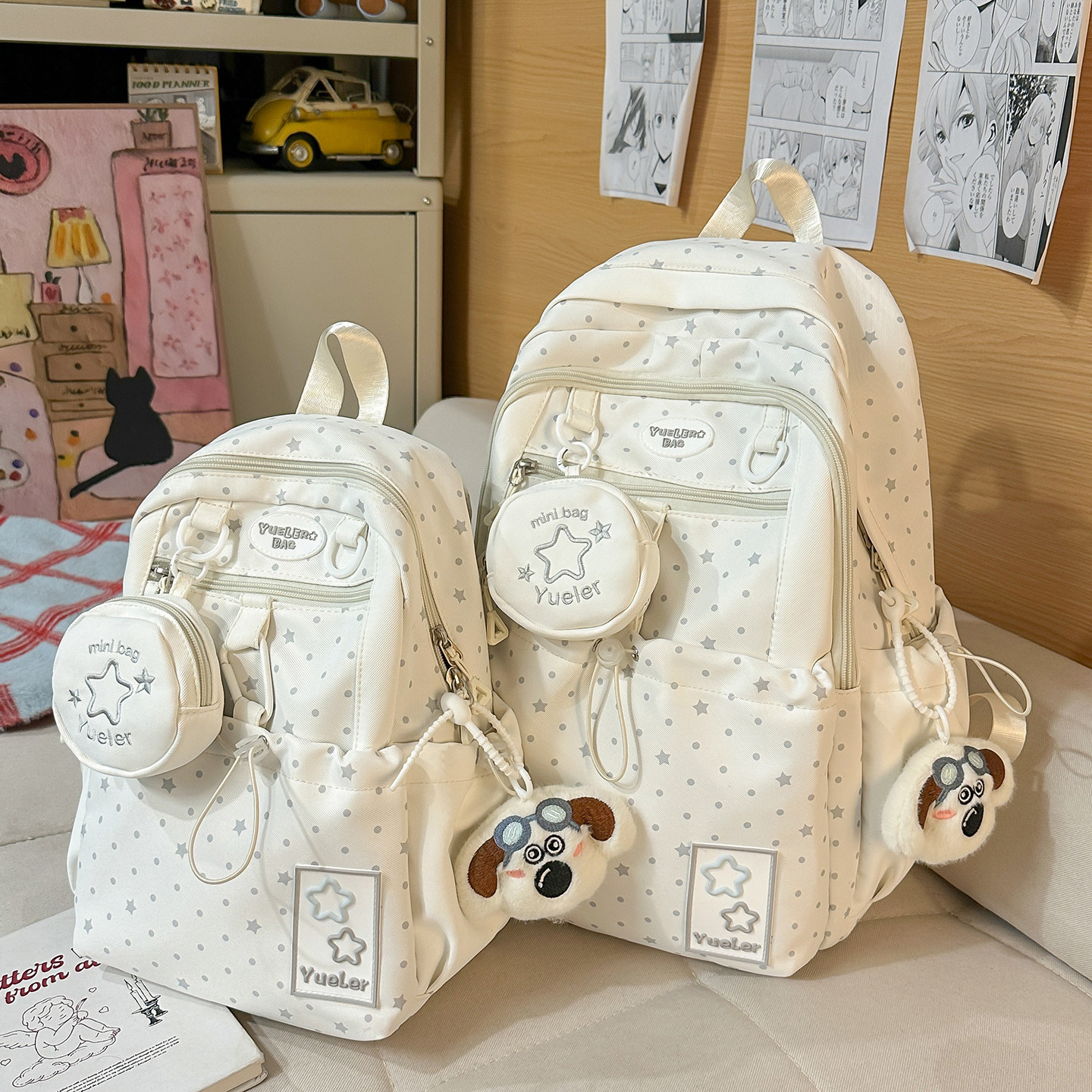 ins小众设计双肩包高颜值轻便大容量旅行背包初中生高中生书包女,箱包皮具/热销女包/男包,双肩背包,淘宝优惠券,粉丝福利购,淘宝优惠卷