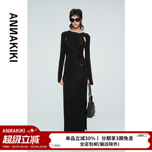 小众设计款 解构四芒星分割连衣裙坎肩外套 夏装 ANNAKIKI连衣裙
