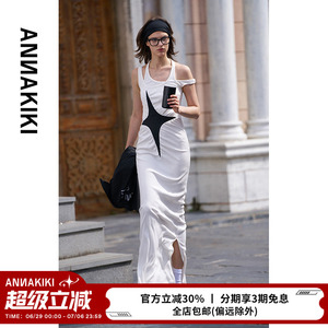 ANNAKIKI【ChloeBailey同款】小众设计师款 流星抽皱背心式连衣裙