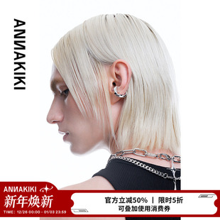 耳饰耳环 原创小众设计感新款 ANNAKIKI 扭体旋转耳夹