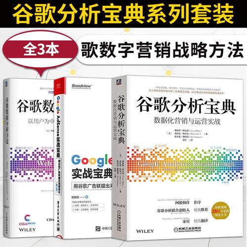 谷歌分析宝典+谷歌数据分析方法+Google AdSense实战宝典 阿维纳什考希克著作