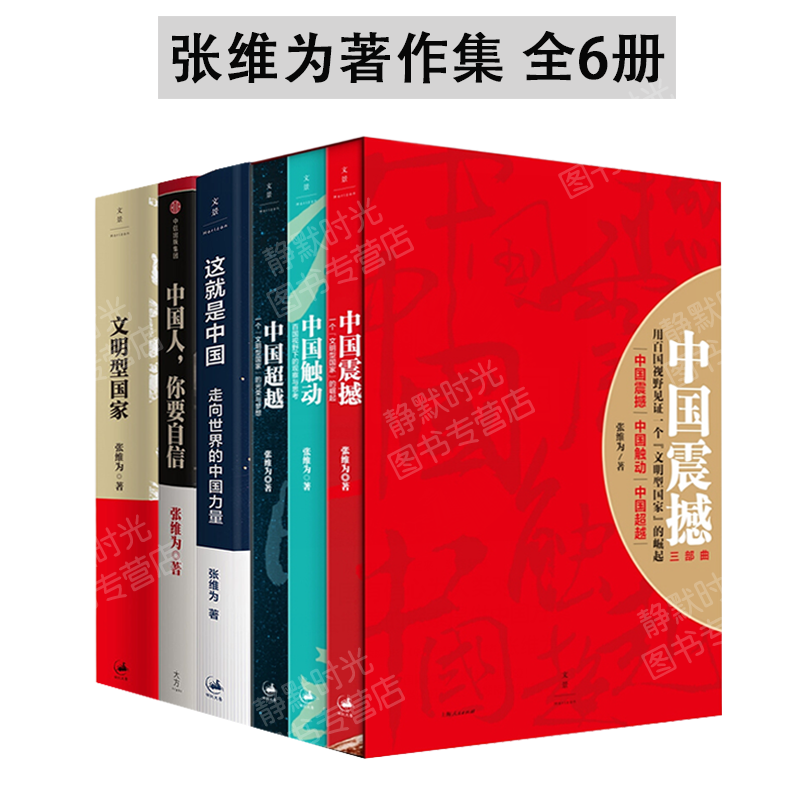 【全套6册】中国震撼三部曲+这就是中国+文明型国家+中国人你要自信张维为著作中国震撼中国触动中国超越