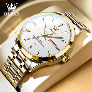 瑞士手表欧利时品牌男士 商务简约防水腕表男 全自动机械表2026新款