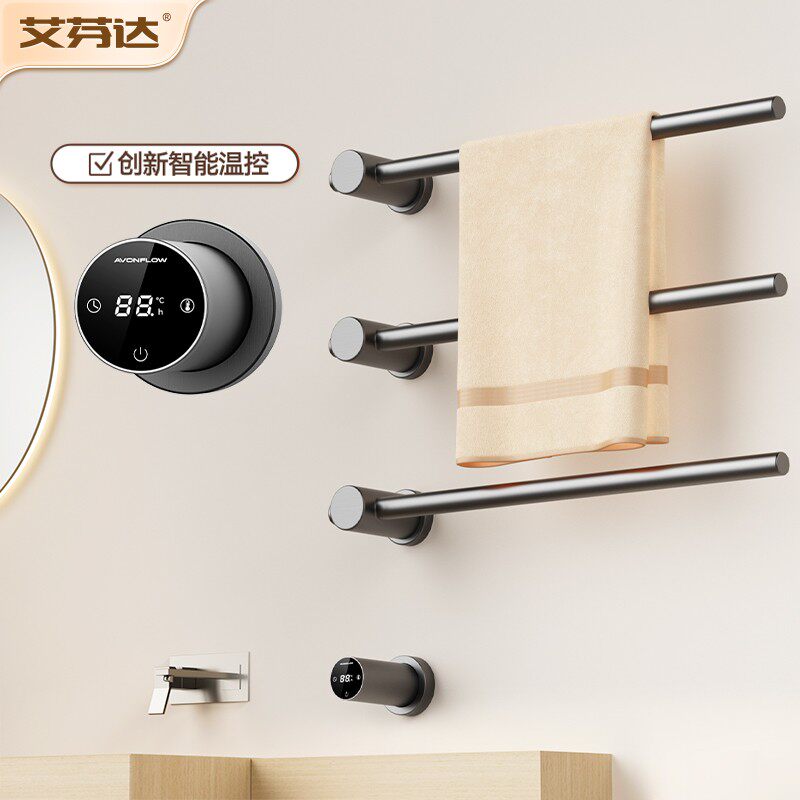 【线下同款】暗装轻奢电热毛巾架图片