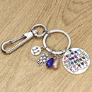 怪奇物语周边钥匙扣26个字母小饰品欧美影视同款 包包挂件创意礼物