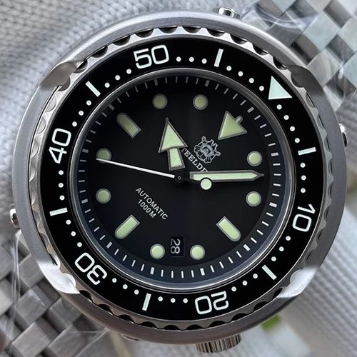 机械手表精钢一体底盖罐头1000m