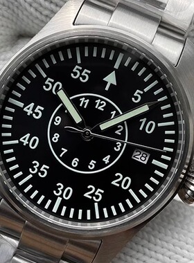 STEELDIVE精钢潜水自动机械手表飞行表瑞士夜光洋葱表冠防水男员