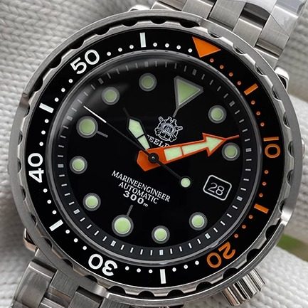 STEELDIVE指针式双色夜光黑武士