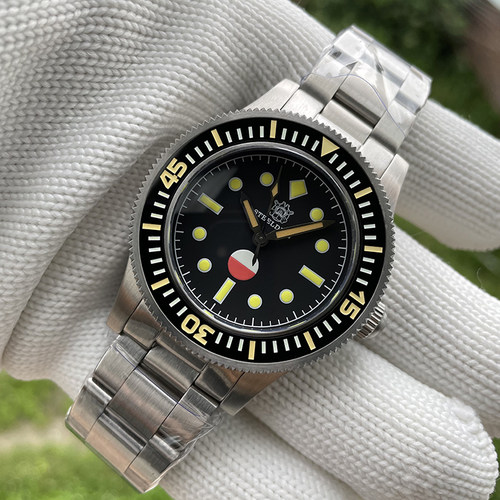 复刻机械双色夜光专业潜水手表