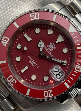 新款水鬼潜水手表男士300M防水蓝宝石玻璃陶瓷表圈NH35自动男士表