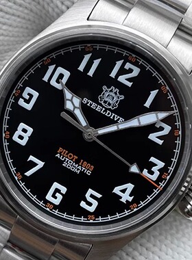 复刻定制瑞士BGW9蓝夜光个性手表316L精钢潜防水飞行员男士机械表